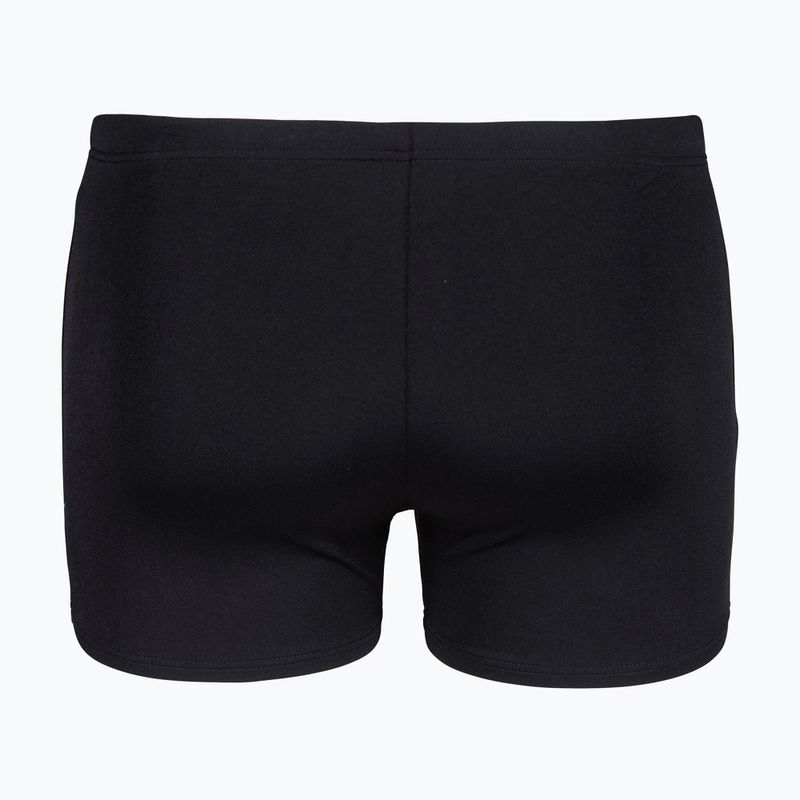Herren-Badeboxershorts arena Graphic Swim Short black/turquoise 2