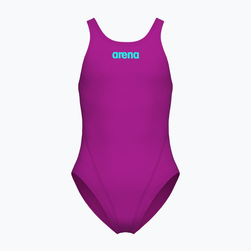 Kinder Badeanzug Arena Team Swim Tech Solid very fuchsia/water
