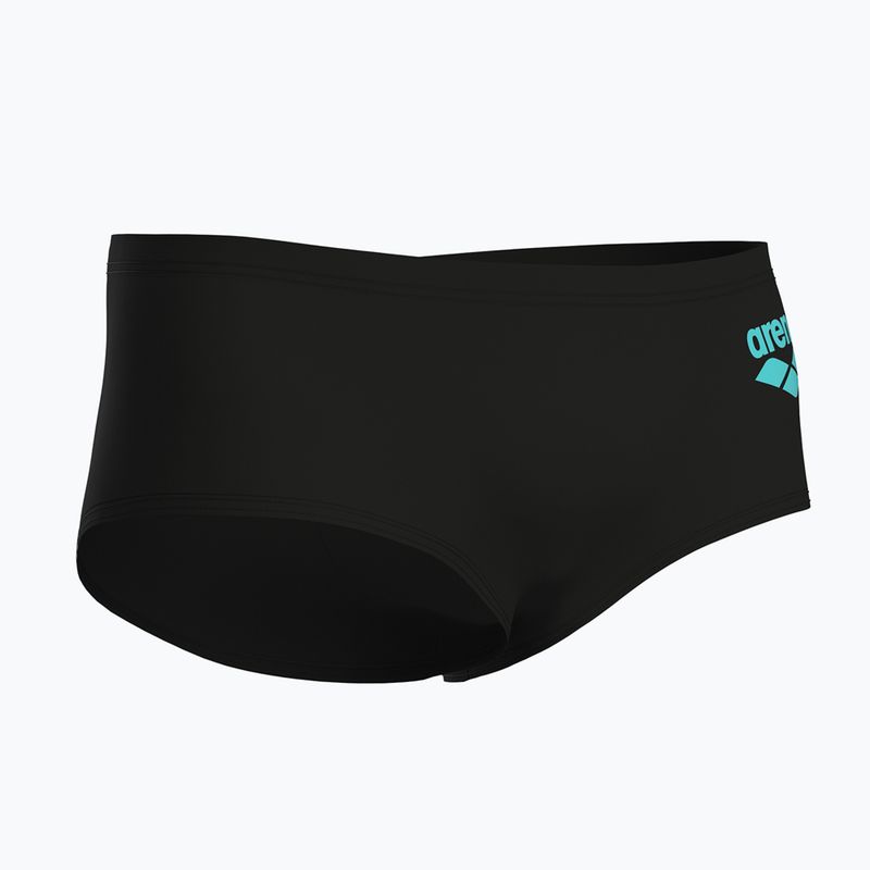 Herren-Badeboxershorts arena One Low Waist Short Big Logo black/black 4