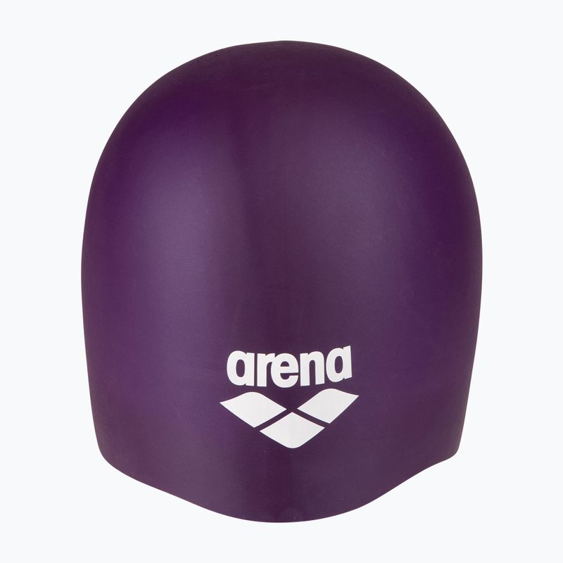 Schwimmkappe arena Long Hair plum/white 3