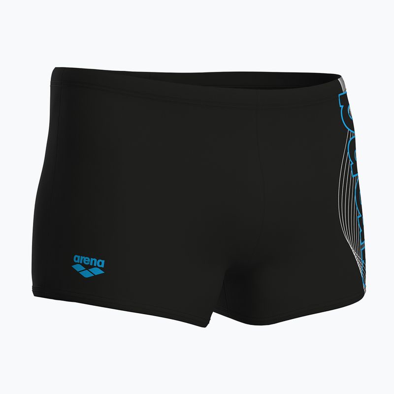 Herren-Badeboxershorts arena Basic Swim Short black/turquoise 4