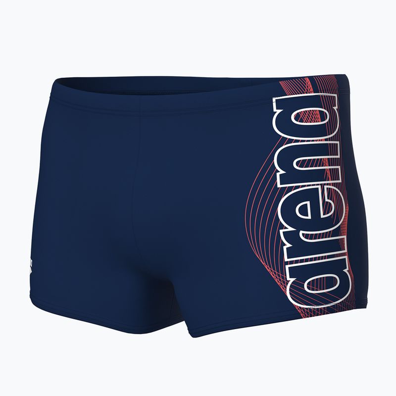 Herren-Badeboxershorts arena Basic Swim Short navy/white 3