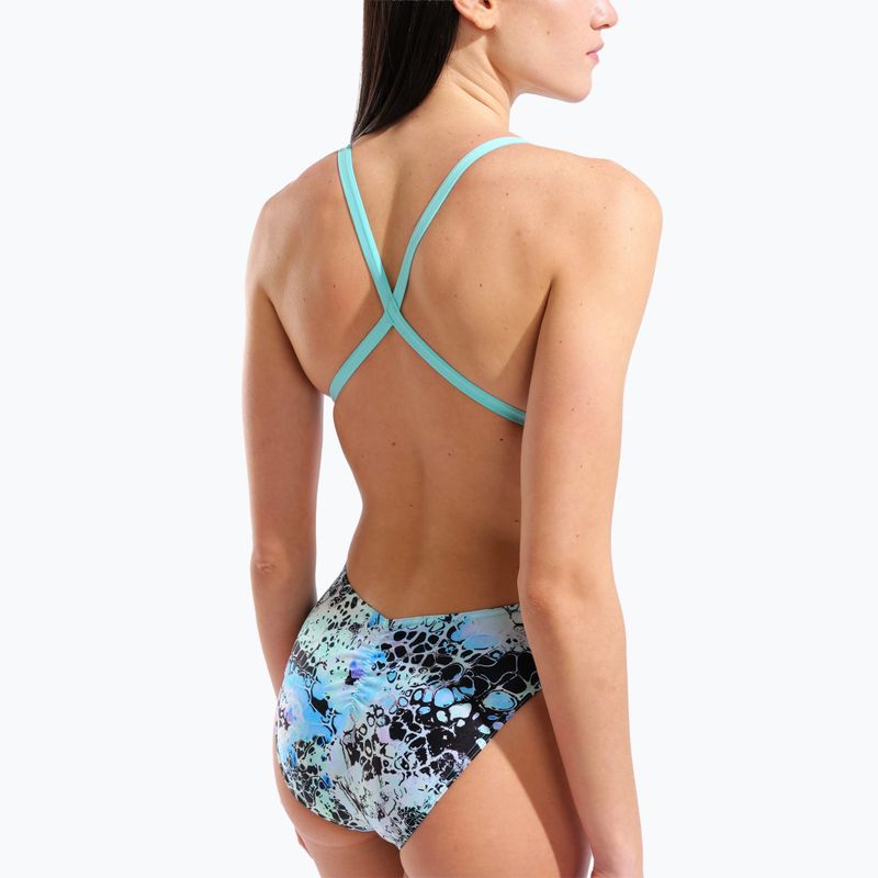 Damen-Einteiler Badeanzug arena Earth View Xcriss Cross water multi/water 5