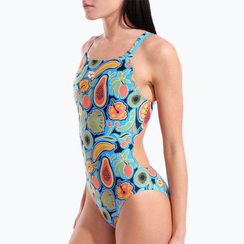 Damen-Einteiler Badeanzug arena Fruits Lace Plus Back multi/turquoise / multi 4
