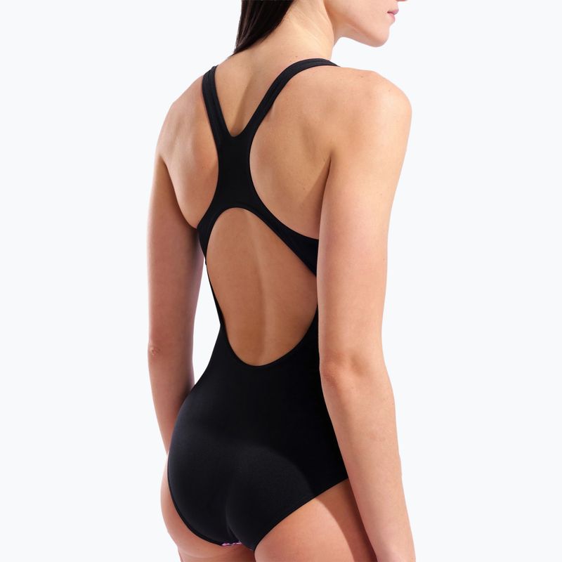 Damen-Einteiler Badeanzug arena Peacock Swim Pro Back multi pink/black 5
