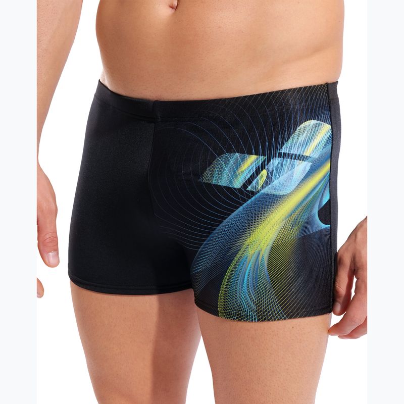 Herren-Badeboxershorts arena Jellyfish Swim Short black/multi 4