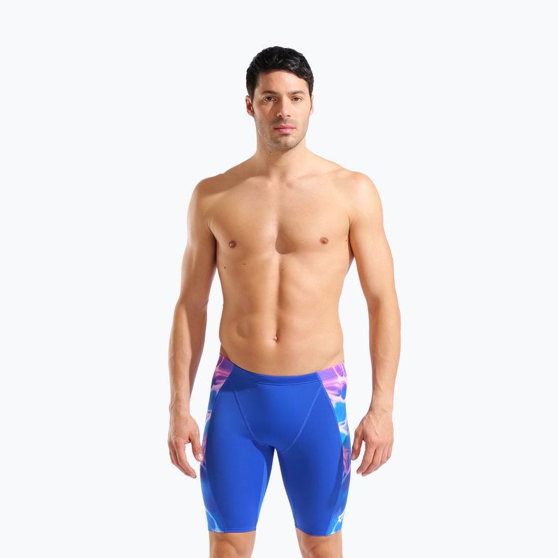 Herren-Schwimmjammer arena Earth Swim Jammer neon blue/neon blue multi 5