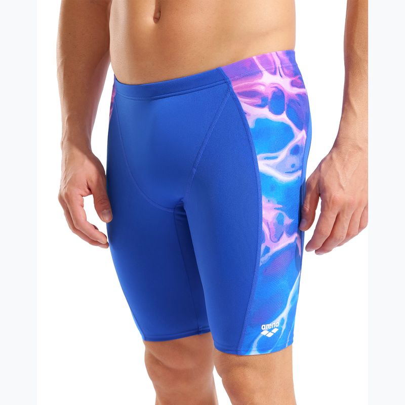 Herren-Schwimmjammer arena Earth Swim Jammer neon blue/neon blue multi 8