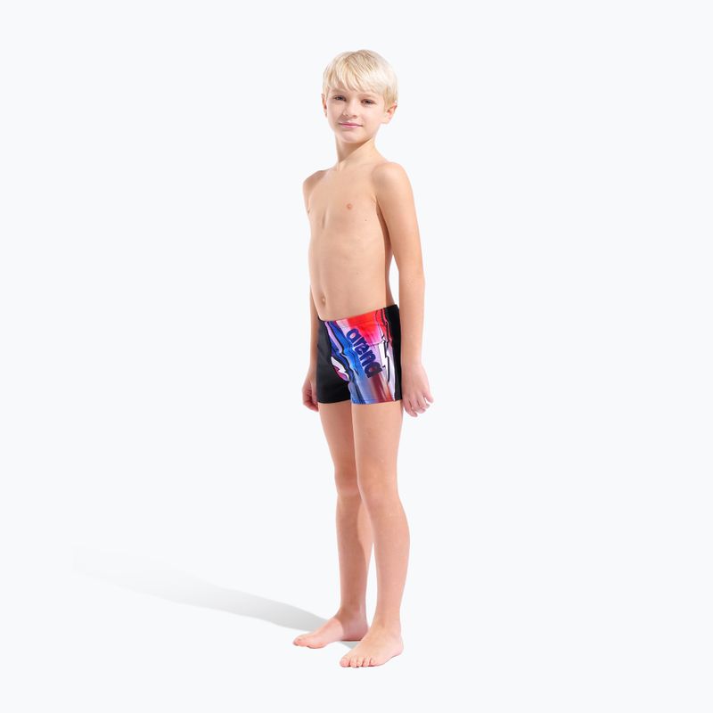  Jungen-Badeboxer arena Loud Swim Short black/multi 2