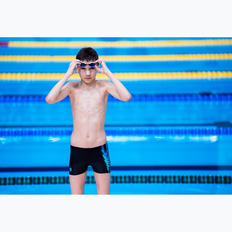  Jungen-Badeboxer arena Loud Swim Short black/black multi 11