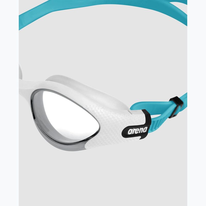 Kinder-Schwimmbrille Arena The One Plus clear/white/turquoise 5