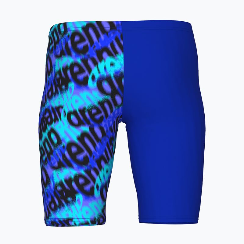 Kinder-Jammer arena Crowded Swim Jammer neon blue/neon blue multi 2