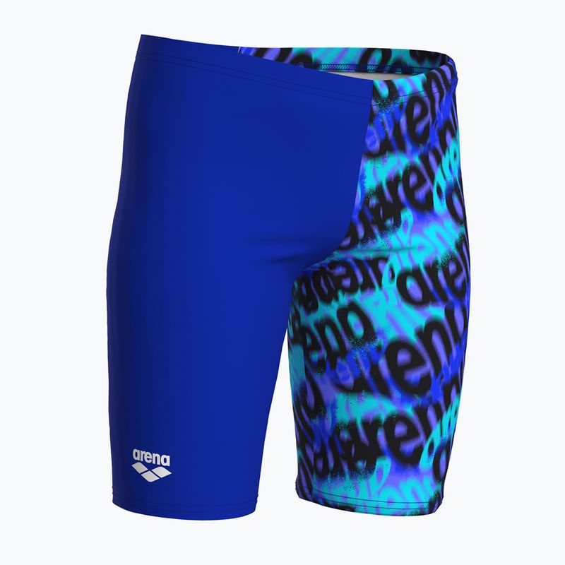 Kinder-Jammer arena Crowded Swim Jammer neon blue/neon blue multi 4