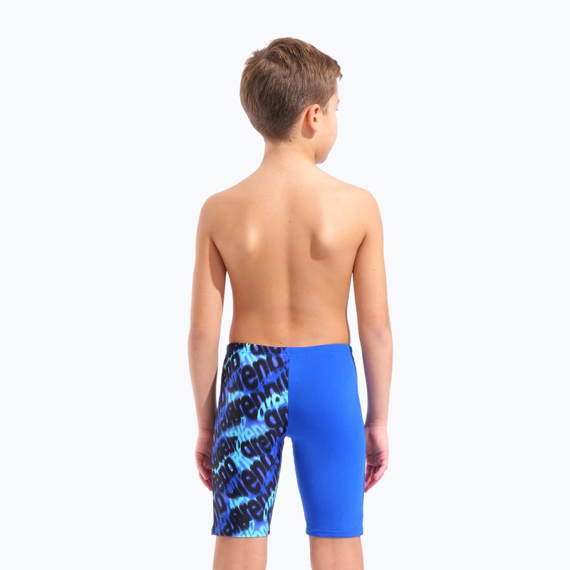 Kinder-Jammer arena Crowded Swim Jammer neon blue/neon blue multi 7