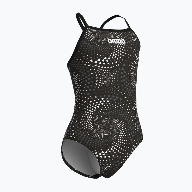 Kinder Badeanzug arena Fireflow Lightdrop Back black/team black 4