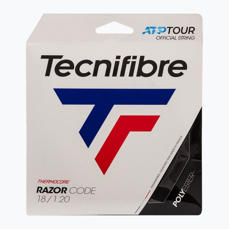 Tennissaite Tecnifibre Razor Code 12 m schwarz 04GRA120XC