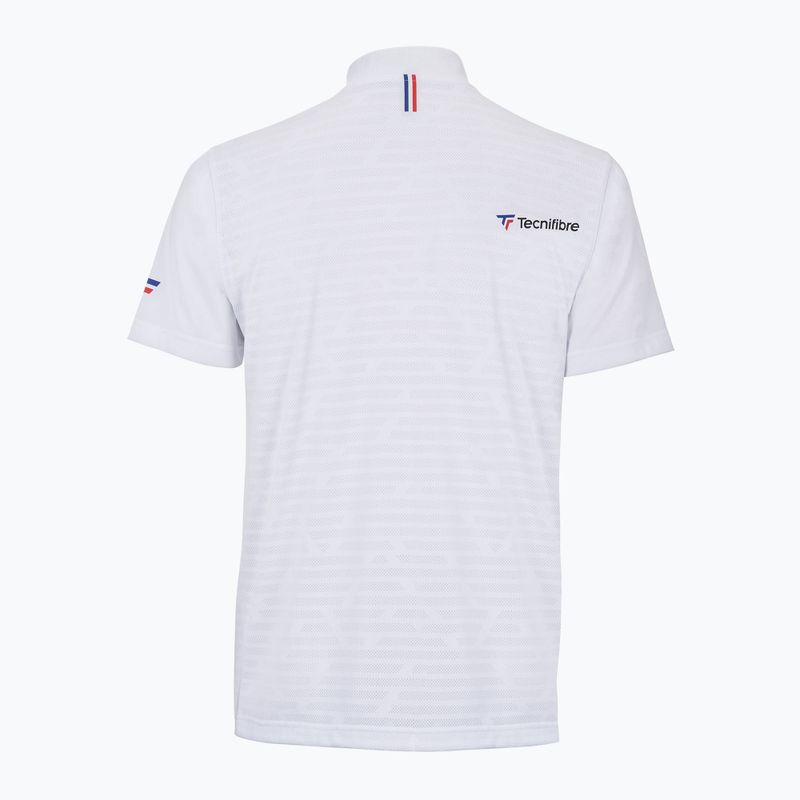 Herren-Tennisshirt Tecnifibre Polo weiß 22F3VE F3 2