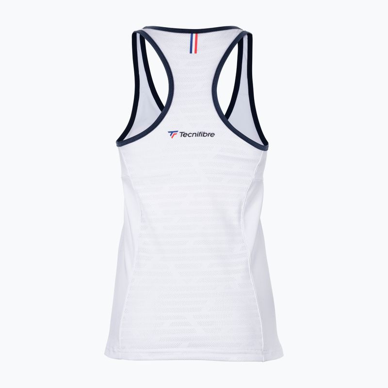 Damen-Tennisshirt Tecnifibre Tank weiß 22LAF3 F3 2