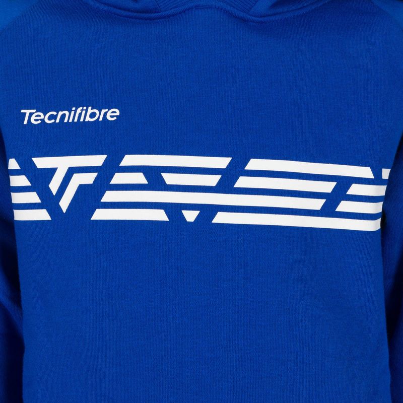 Kinder Tennis Sweatshirt Tecnifibre Fleece Hoodie blau 21LAHORO0B 3