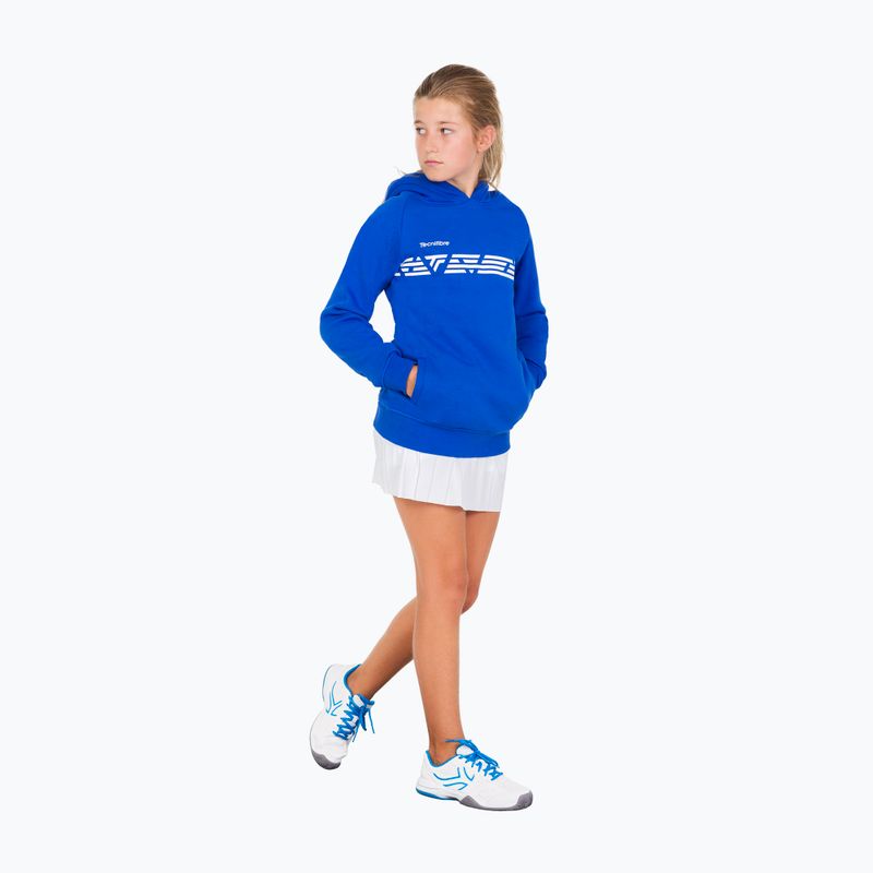 Kinder Tennis Sweatshirt Tecnifibre Fleece Hoodie blau 21LAHORO0B 8