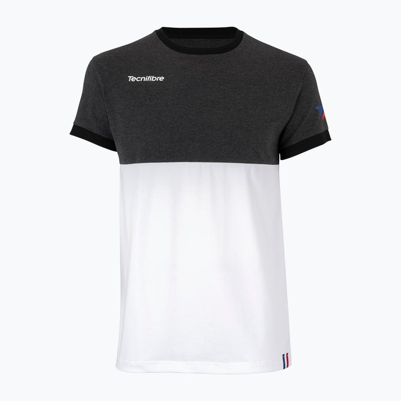 Tecnifibre F1 Stretch Herren-Tennisshirt schwarz-weiß 22F1ST