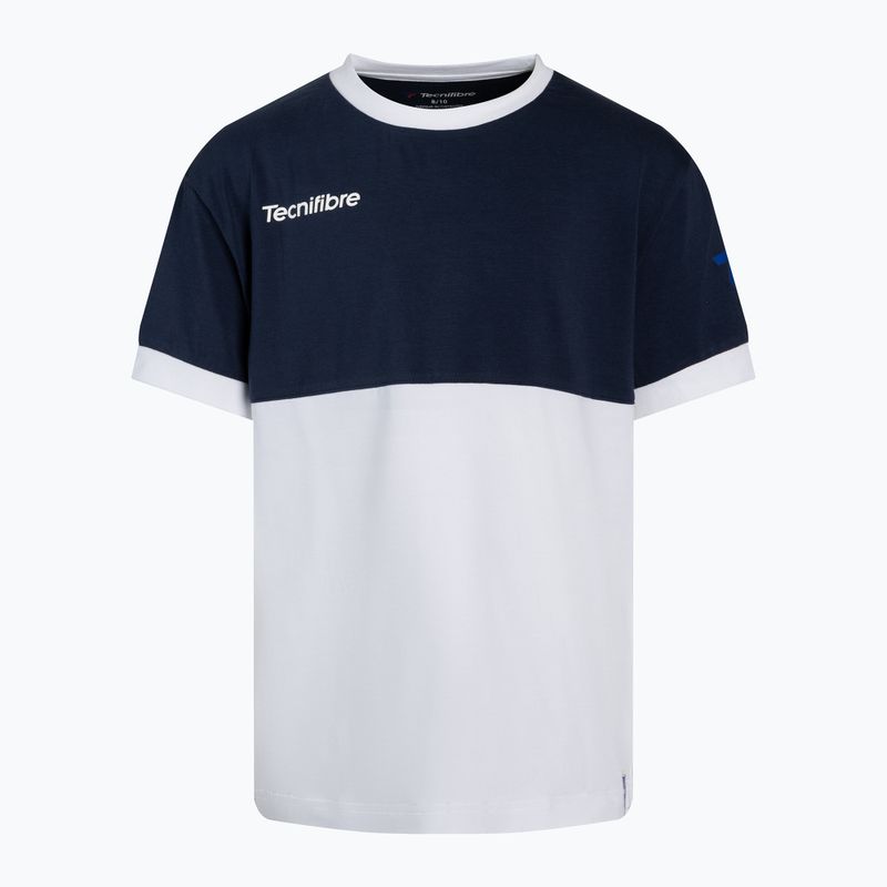 Tecnifibre Stretch weiß und blau Kinder-Tennisshirt 22F1ST F1