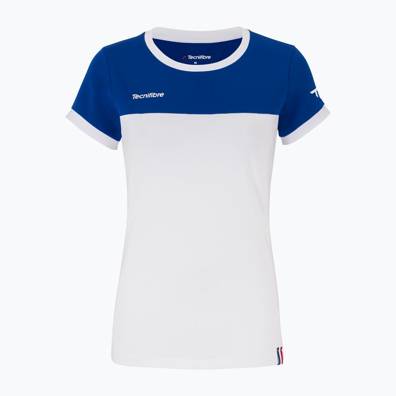 Damen-Tennisshirt Tecnifibre Stretch weiß 22LAF1 F1
