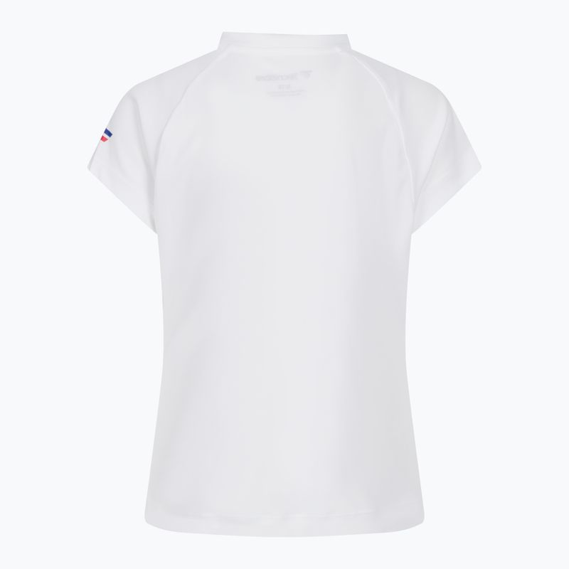 Tecnifibre F2 Airmesh Kinder-Tennisshirt weiß 22LAF2RO0B 2