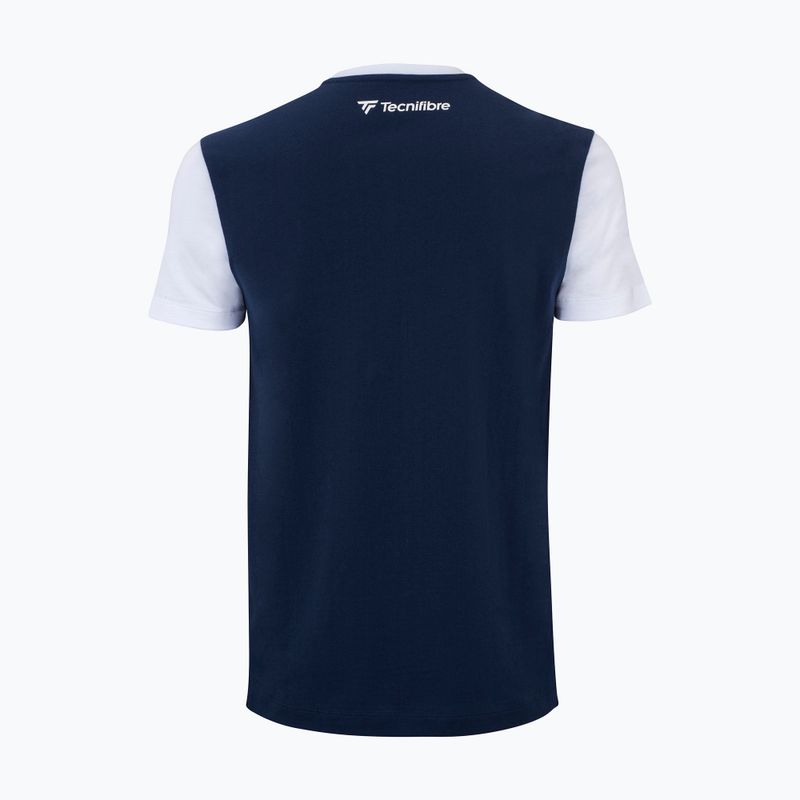 Herren Tecnifibre Club Tennishemd navy blau 22CLUBTEE 2