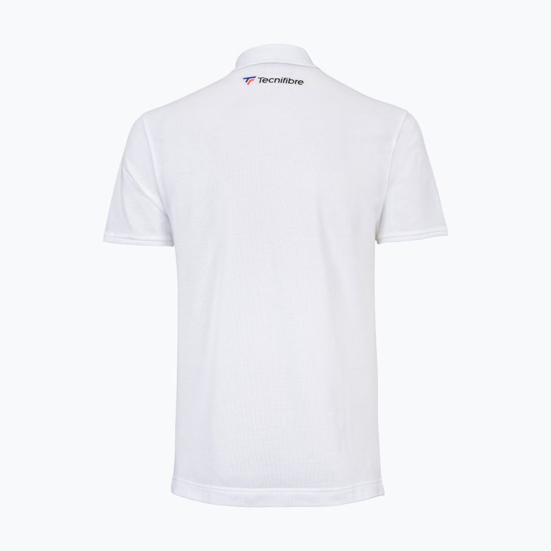 Herren-Tennisshirt Tecnifibre Polo Pique weiß 25POlOPIQ 2