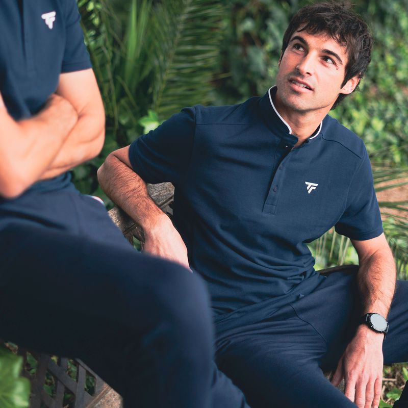 Herren Tennishemd Tecnifibre Polo Pique navy blau 25POPIQ224 5