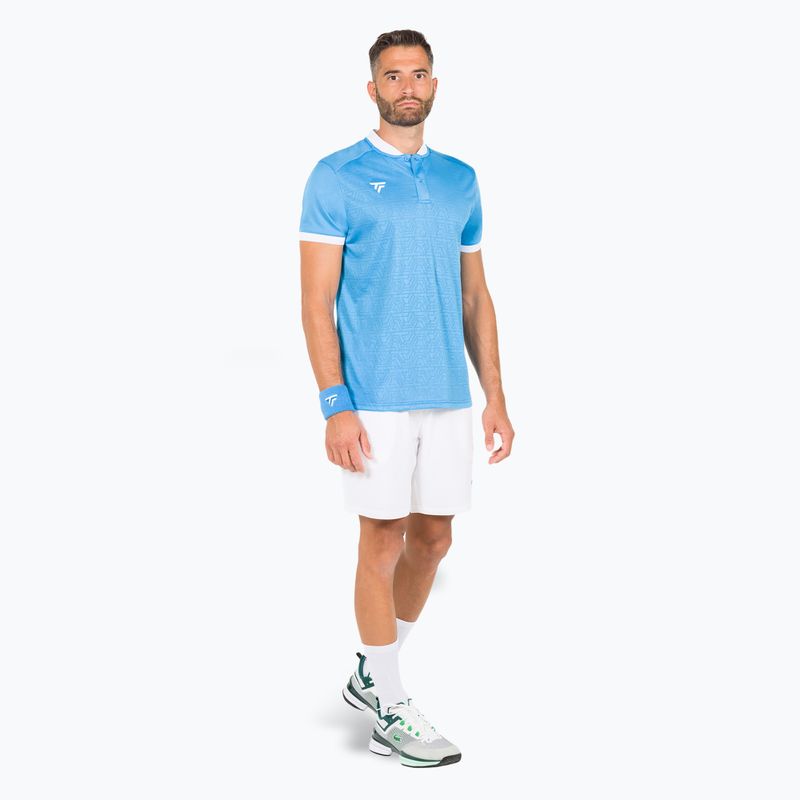 Herren Tennis-Poloshirt Tecnifibre Team Mesh azur 2