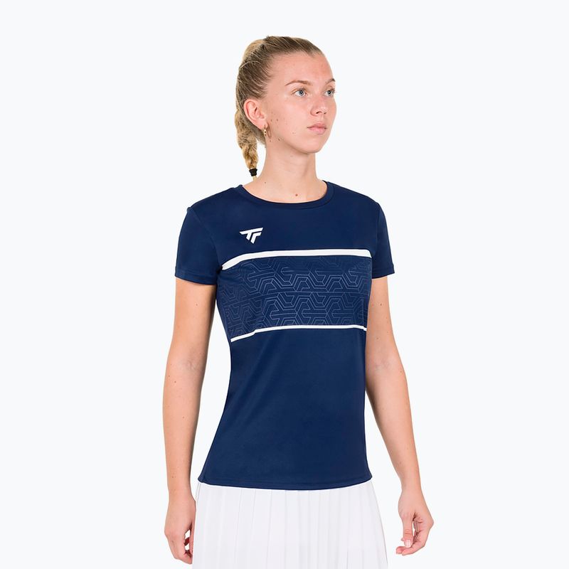 Tennis Shirt Damen Tecnifibre Team Tech Tee marine