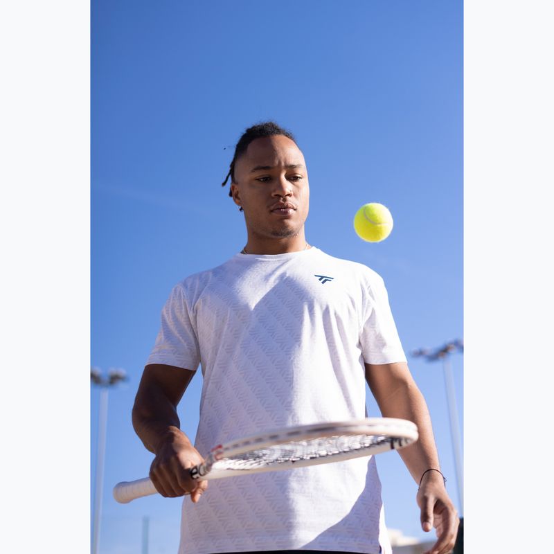 Herren Tennisshirt Tecnifibre Graphic Tee Stretch white 7