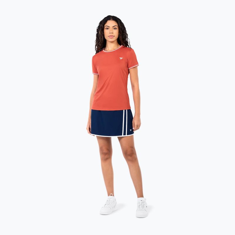 Damen-Tennisshirt Tecnifibre Team Tech terracotta 2
