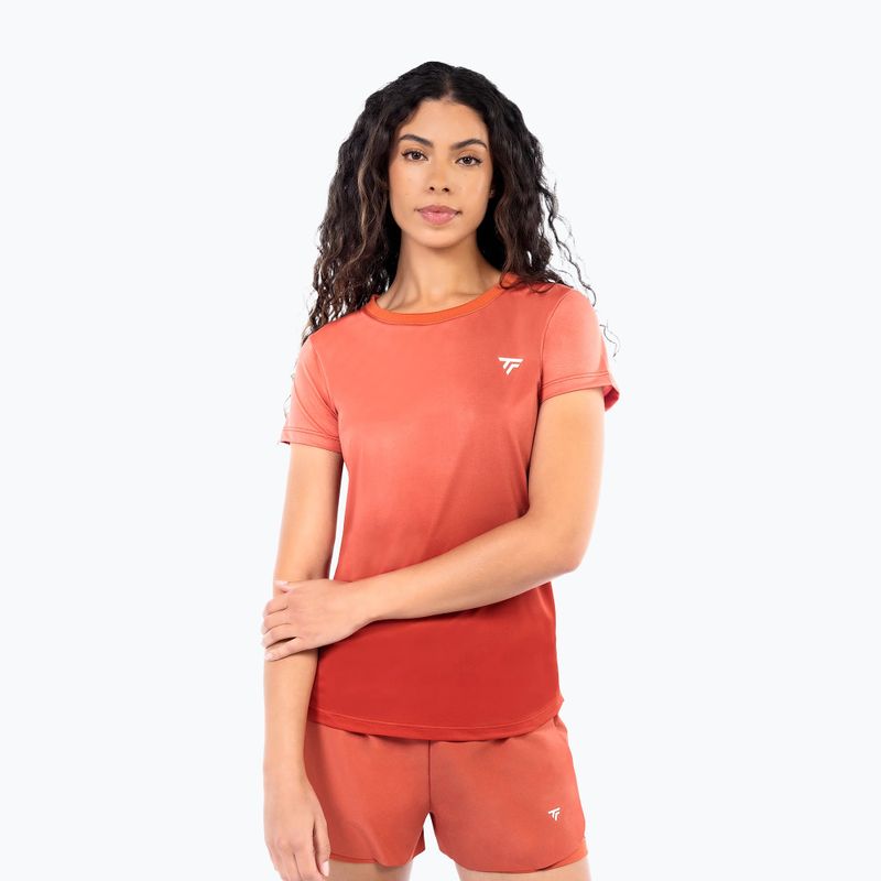 Damen-Tennisshirt Tecnifibre Team X-Loop terracotta