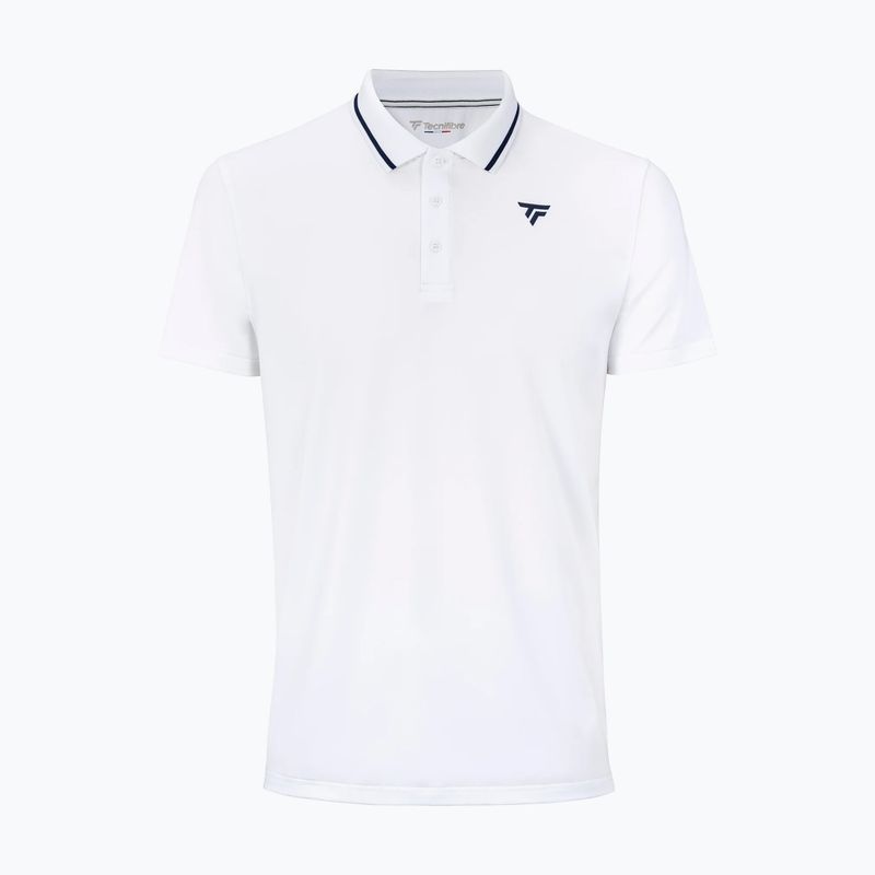 Herren Tennis-Poloshirt Tecnifibre Team Tech Polo white 4