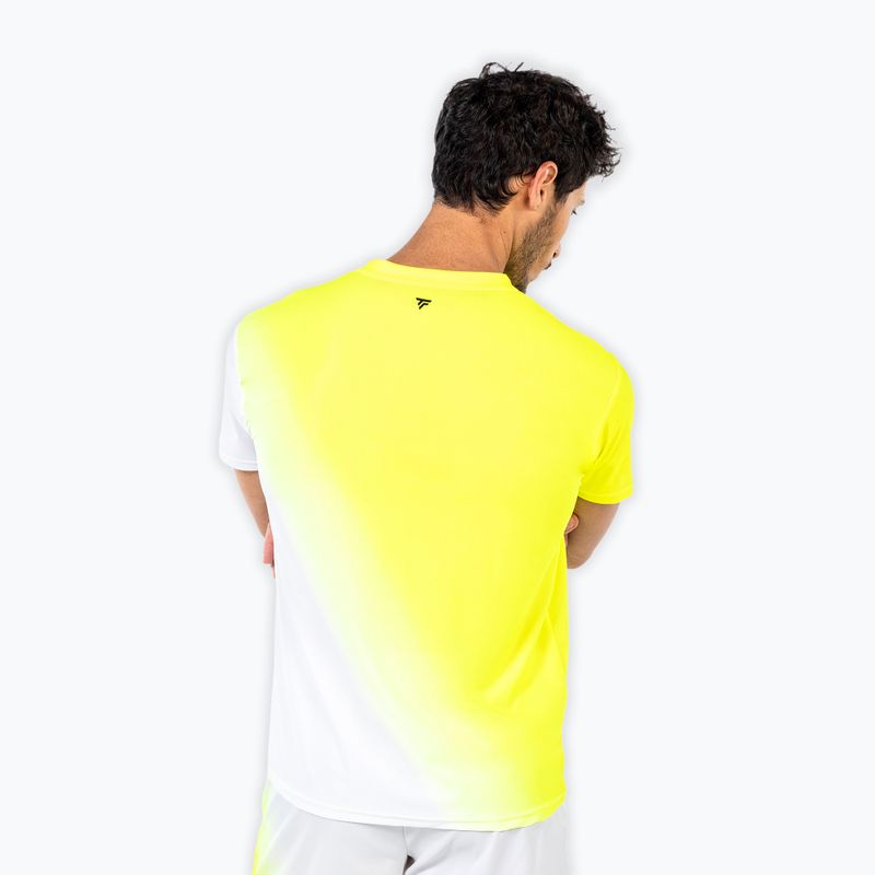Herren-Tennisshirt Tecnifibre X-Loop Tee white/yellow 3