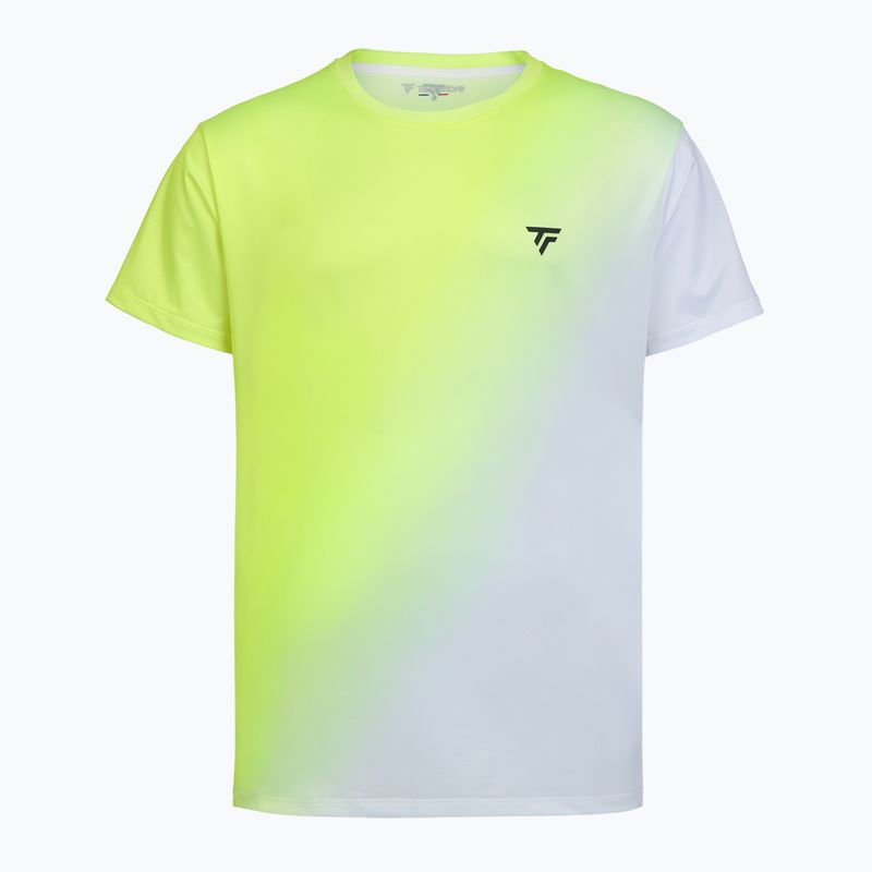 Herren-Tennisshirt Tecnifibre X-Loop Tee white/yellow 4