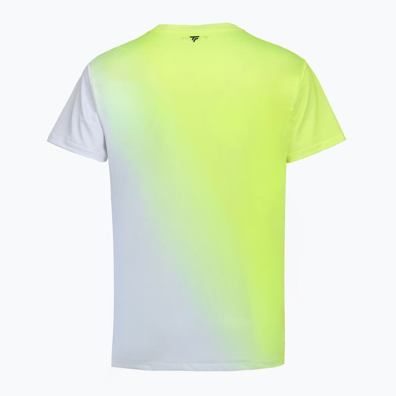 Herren-Tennisshirt Tecnifibre X-Loop Tee white/yellow 5