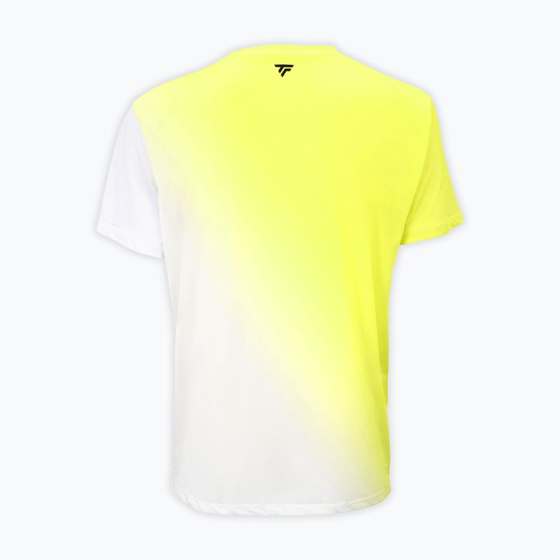 Herren-Tennisshirt Tecnifibre X-Loop Tee white/yellow 5
