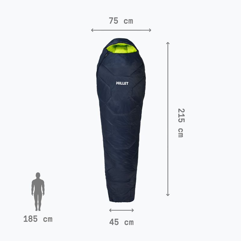 Millet Baikal 1100 Regular Saphir Schlafsack 4