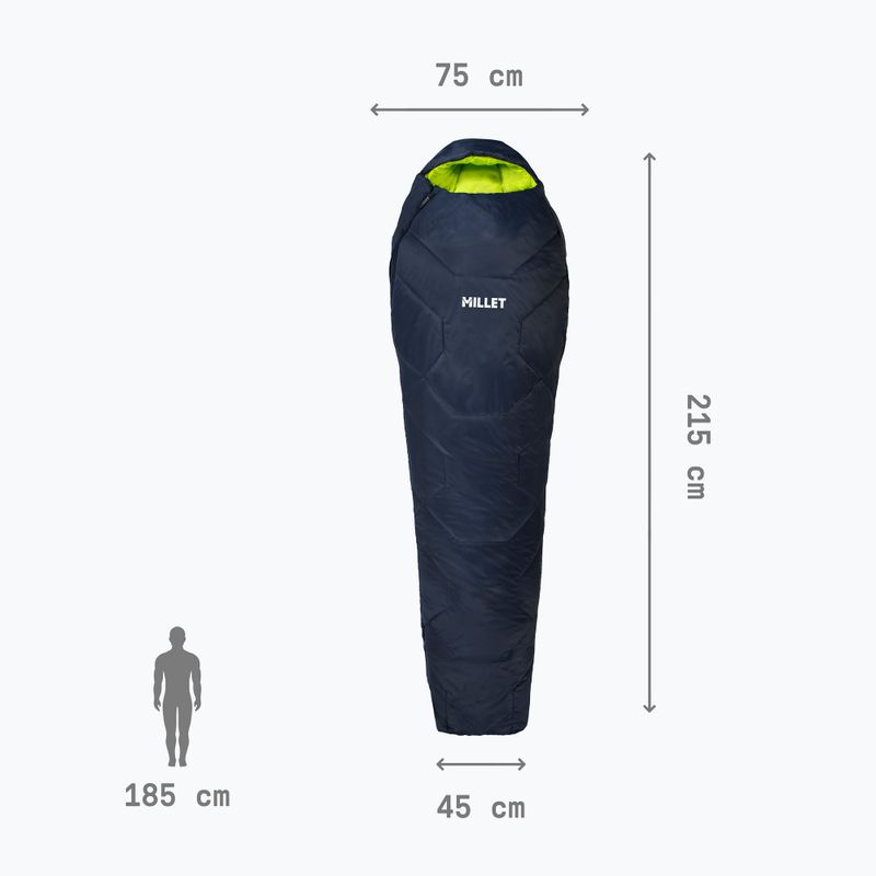 Millet Baikal 1100 Regular Saphir Schlafsack 4