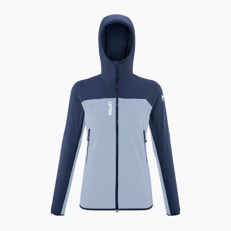 Damen Softshelljacke Millet Fusion XCS Hoodie iceberg/saphir