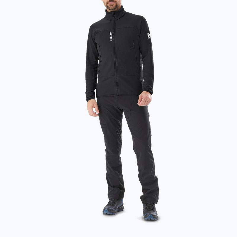 Sweatshrit Hoodie Herren Millet Fusion Grid black/noir 2
