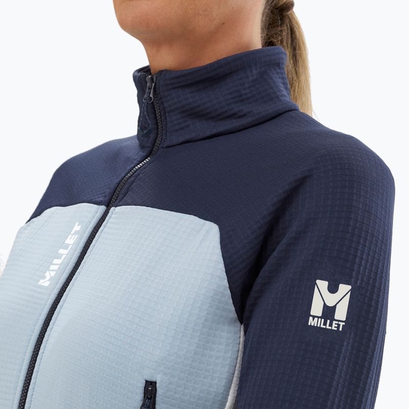 Damenpullover Millet Fusion Grid foggy dew/saphir 4