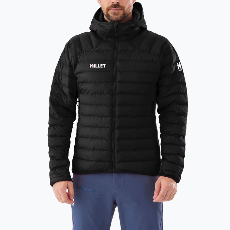 Gefütterte Herrenjacke Millet Fitz Roy Warm Hoodie black