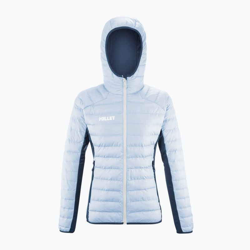Gefütterte Jacke Damen Millet Fitz Roy Warm Hoodie iceberg/ dark denim