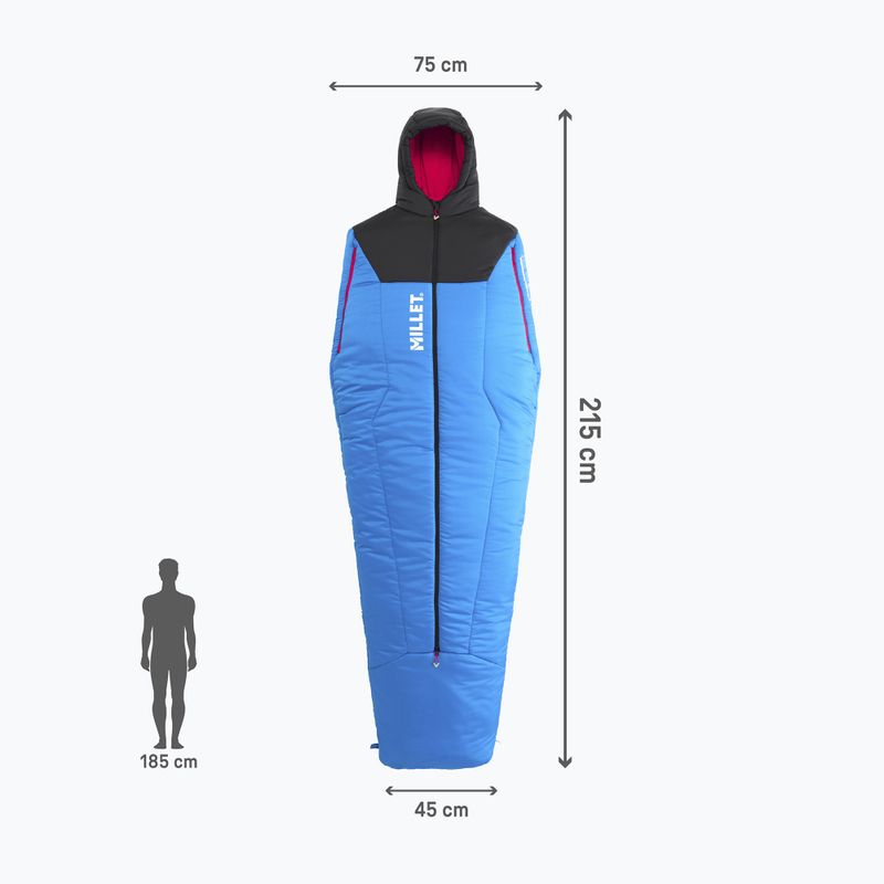 Schlafsack Millet Bossons -10 Regular icon blue/black 4