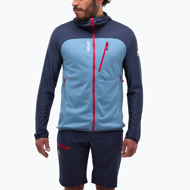 Herren-Trekking-Sweatshirt Millet Lokka Hoodie III coronet blau/saphir
